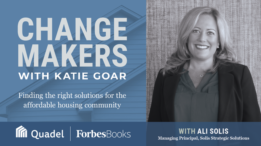 Katie welcomes ChangeMaker Ali Solis, the Managing Principal at Solis Strategic Solutions (S3) and a leading advocate in housing policy. Ali shares her inspiring journey from private sector beginnings to a pivotal role in national housing initiatives, including the ACTION Campaign. She delves into the challenges of manufactured housing, the importance of public-private partnerships, and her work to advance sustainable, affordable housing solutions nationwide. Ali reflects on the power of storytelling in building awareness around housing issues and offers valuable insights for emerging leaders and advocates. From local communities to federal policymakers, she emphasizes the need for collaboration and innovation to address America’s housing crisis. Join Katie and Ali for a conversation that shines a light on impactful strategies and stories, offering hope and practical advice for those committed to making a difference in housing.