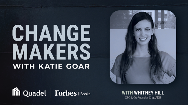 California’s housing crisis has pushed families, investors, and homeowners to rethink what housing can look like. In this episode of ChangeMakers, Katie Goar sits down with Whitney Hill, co-founder and CEO of SnapADU, to explore how accessory dwelling units, better known as ADUs, are changing the housing landscape across San Diego and beyond. Whitney shares how SnapADU launched during the 2020 shutdown, why California’s regulatory changes created a massive opportunity, and how her company has now completed more than 100 detached ADU builds.
